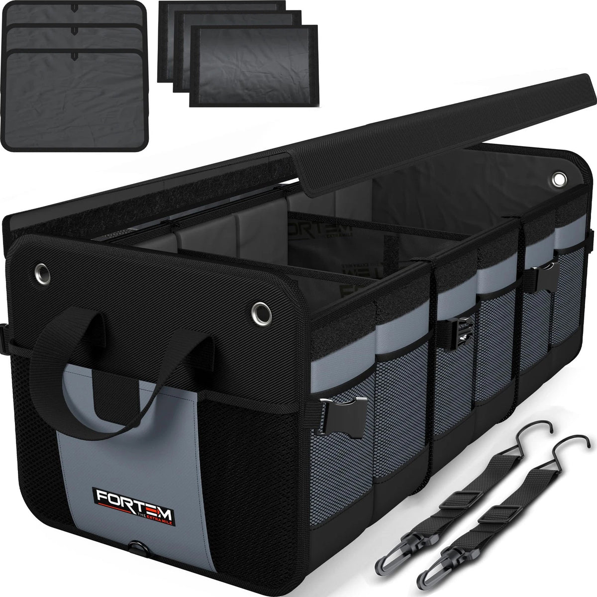 SUV Trunk Organizer MultiCompartment Storage Bag 90L NonSlip Design