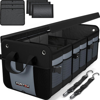 SUV Trunk Organizer MultiCompartment Storage Bag 90L NonSlip Design