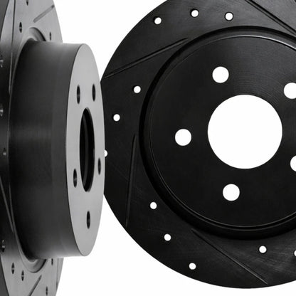 Rotor Set for Volvo XC60 (2018–2025) ALX-PAU-DF-8002-27044-CLA2, Slotted, Drilled
