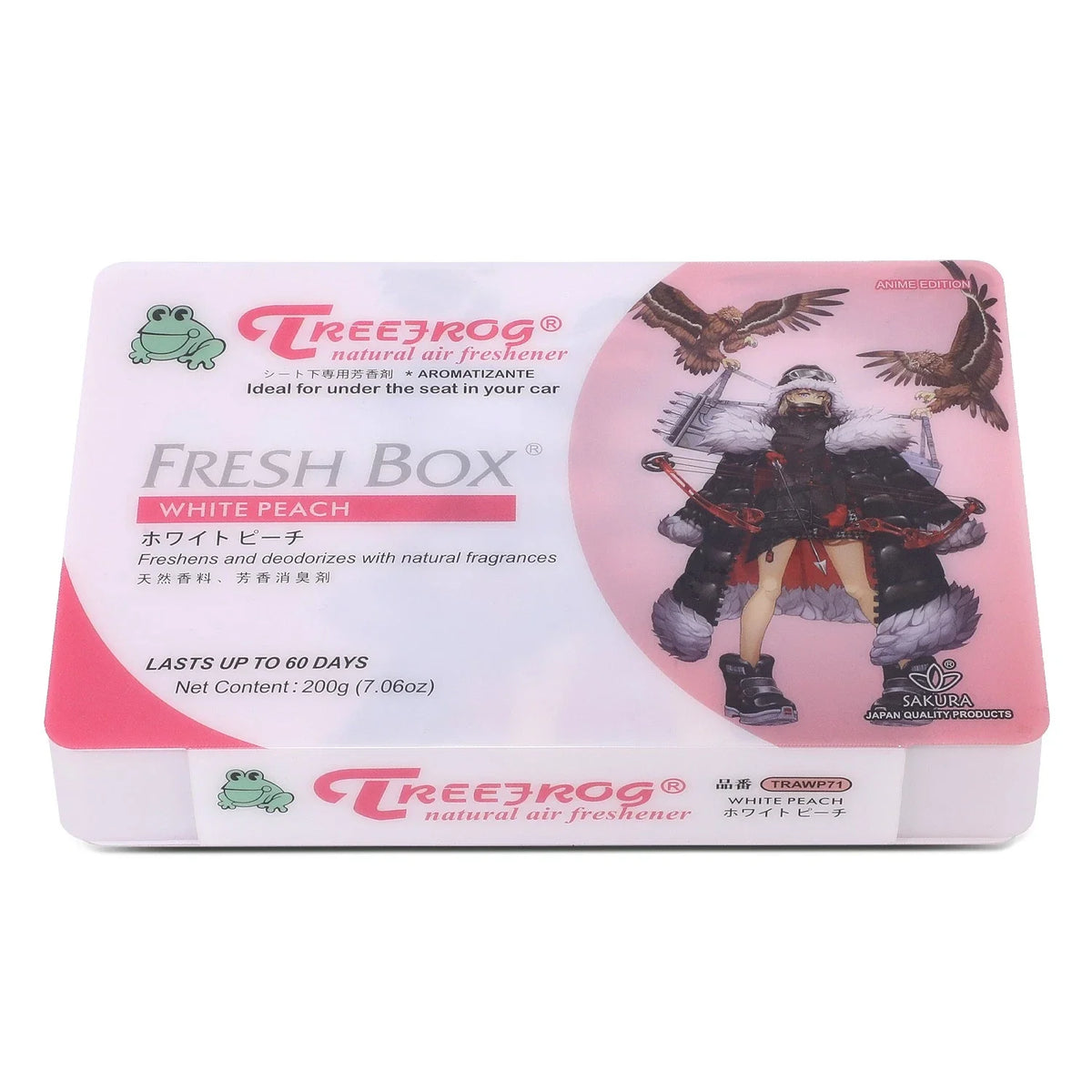 Air Freshener for Car Office Bathroom House Treefrog White Peach 200g