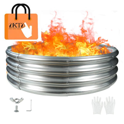 4FT Diameter Camp Fire Ring Pit for Outdoor Use (No Specific Years)