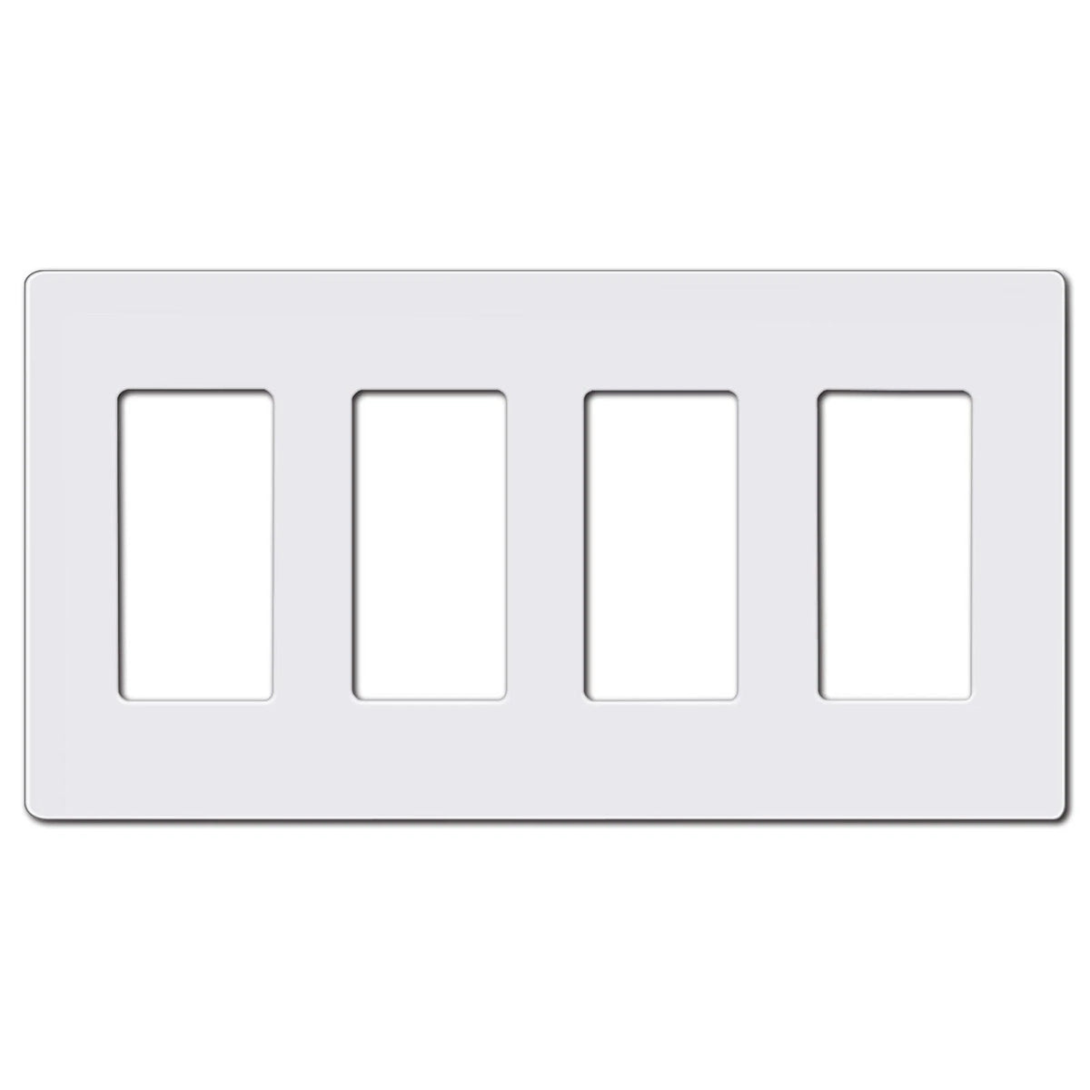 4-Gang Light Switch Wall Plate for CML Decorator (2010–2023) - Gloss White