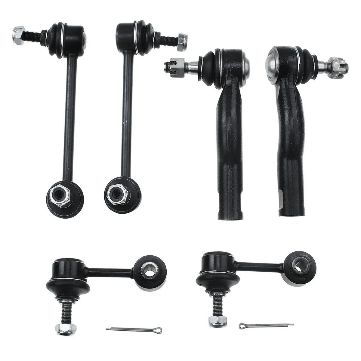Set of 6 Sway Bar Link Tie Rod Ends for Ford Fusion Lincoln MKZ