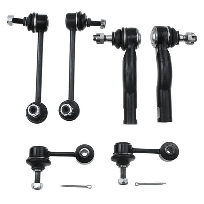Set of 6 Sway Bar Link Tie Rod Ends for Ford Fusion Lincoln MKZ