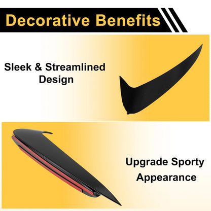 1 Pair Rear Bumper Spoiler for Mercedes-Benz C-Class W205 C43 Coupe (2015–2021)