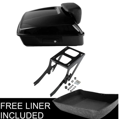 Chopped Trunk Mount Rack Pad for Harley Heritage Classic (2018–2023) Black