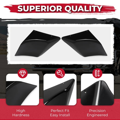 Stretched Extended Side Covers for Harley Street Road Glide (1989–2013)