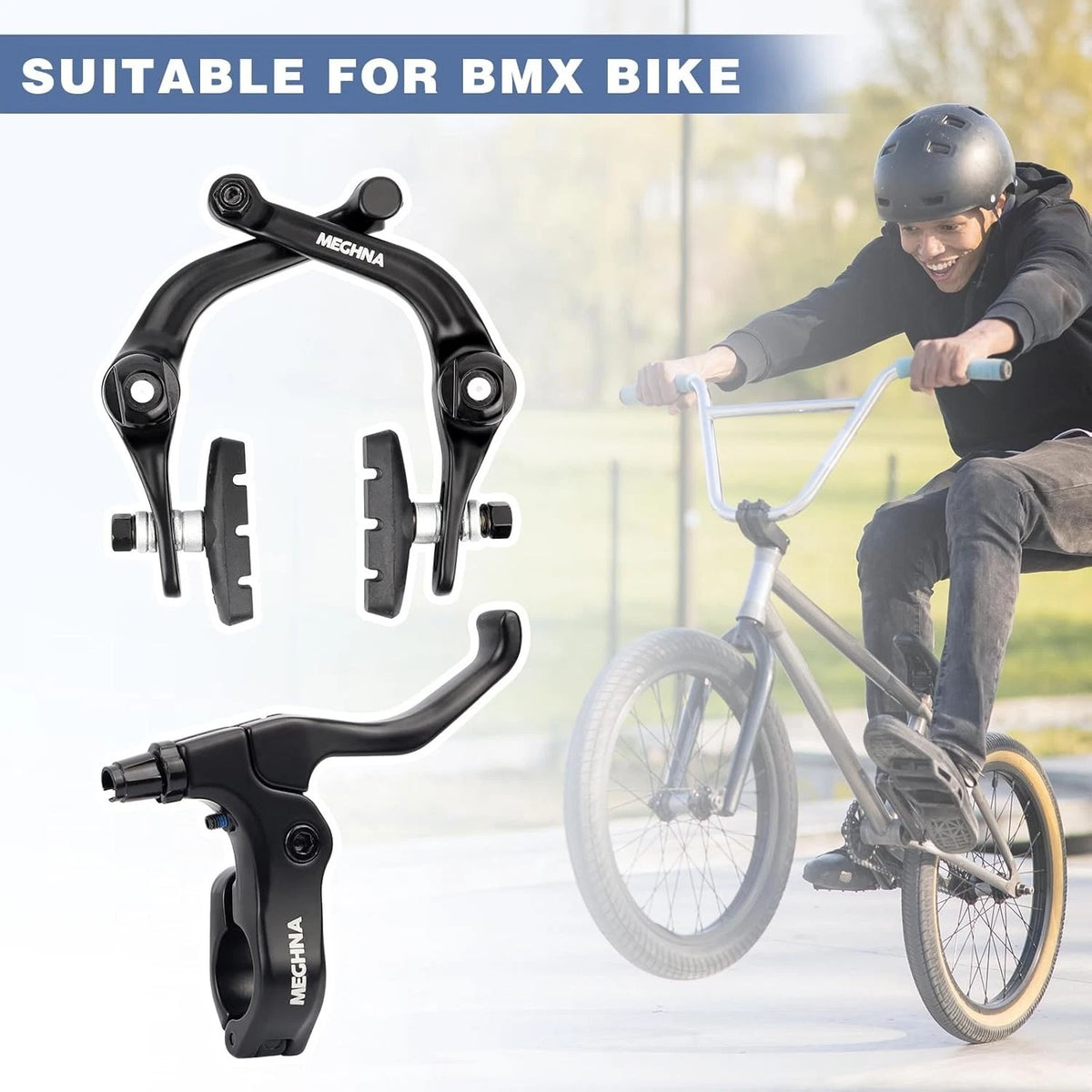 Rear Aluminum Alloy Rim Brake Set for BMX (No Specific Years)