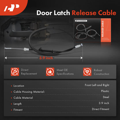 2X Door Latch Release Cable for Ram C/V (2012–2015) 68071839AA, 912-751