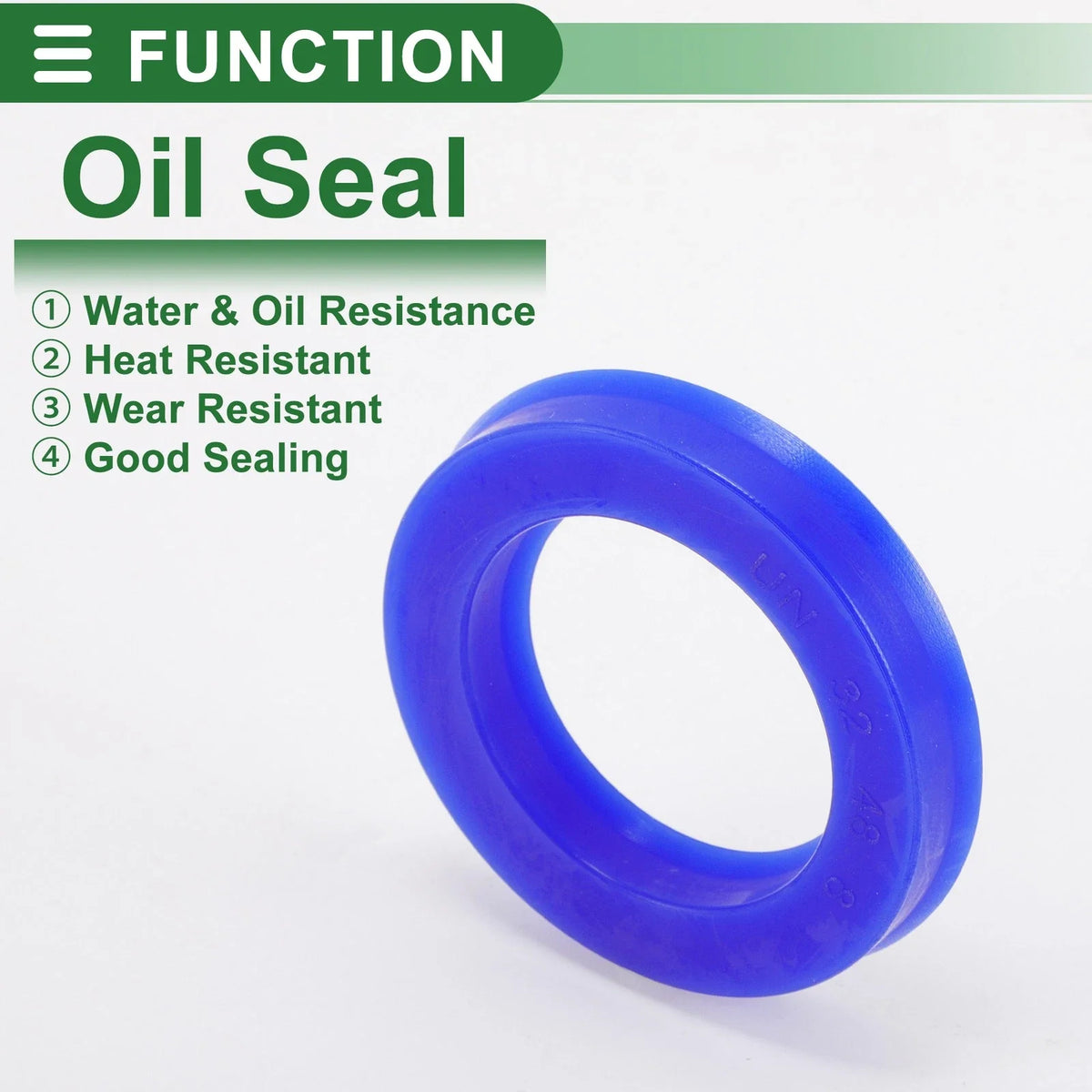 Set of 5 Oil Seal Ring 32x48x8mm for Rotary Shaft (TPU, High Pressure)