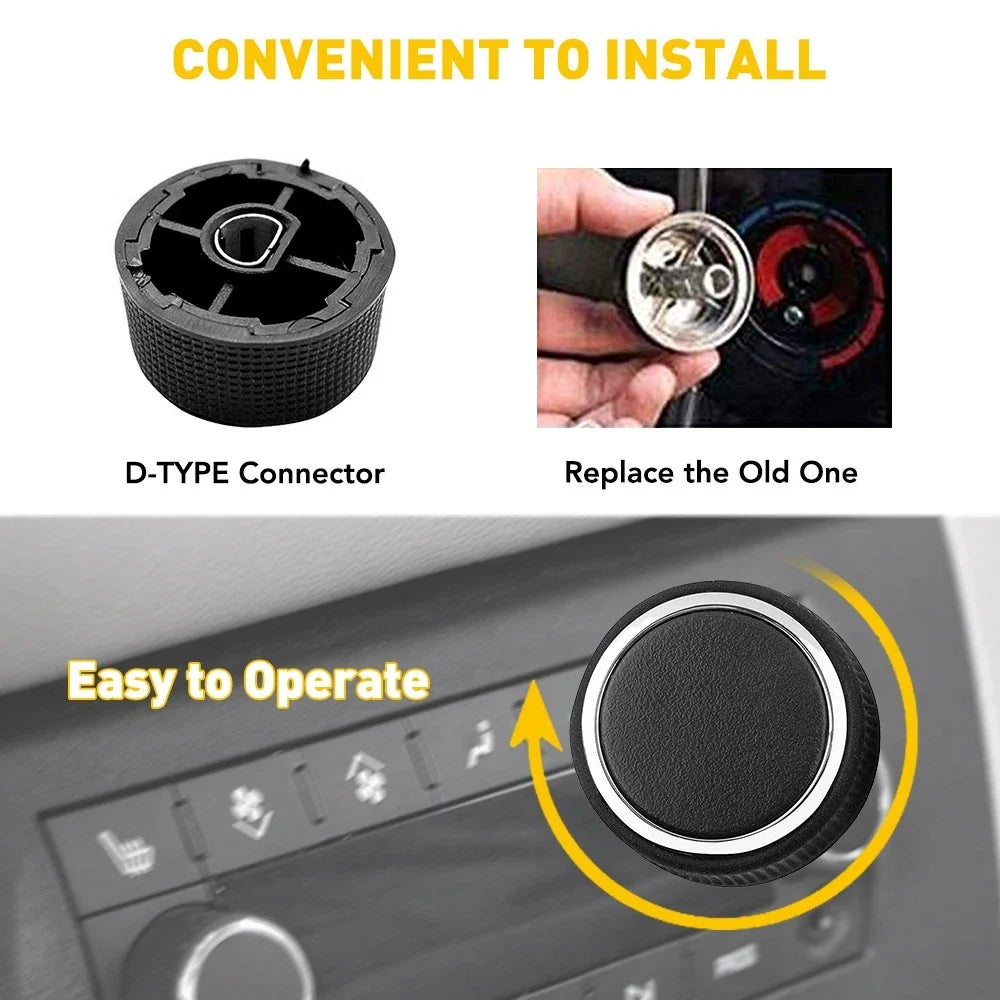 A/C Heater Knob Set for Chevy Silverado Tahoe Yukon (2007–2011)