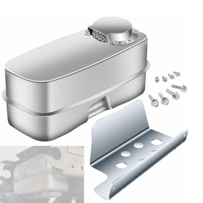 Twin Inlet Exhaust Muffler & Bracket for