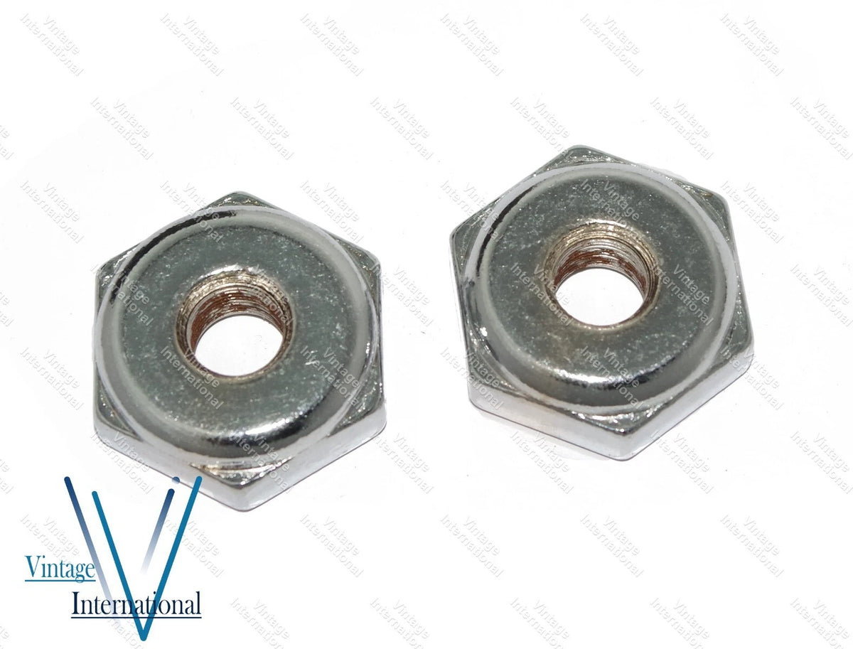 Chrome Rear Suspension Axle Nut Pair for Royal Enfield Bullet