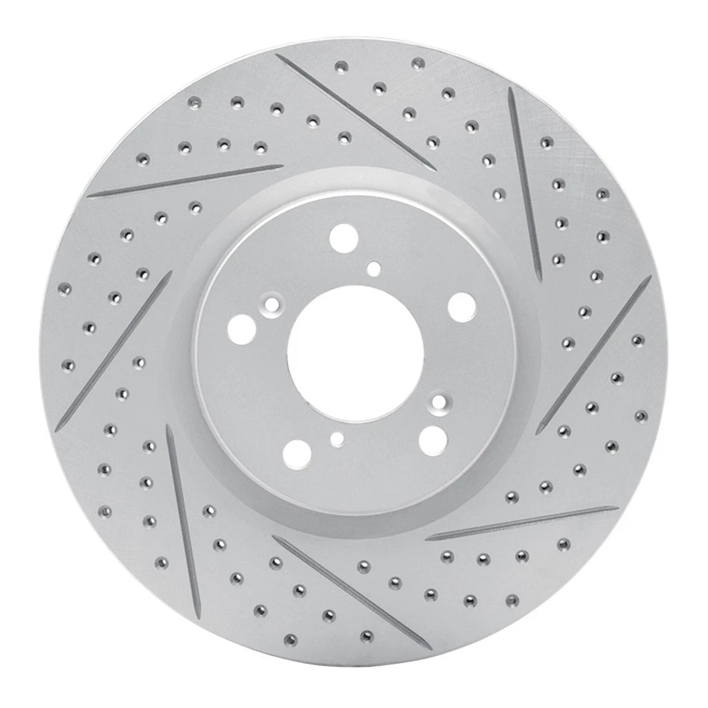 Brake Rotor Set for Acura RLX (2014) ALX-PAU-DF-830-59053R-CLA1, Drilled & Slotted