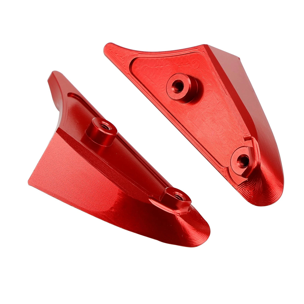 Red mirror delete blanking block off plates for Ducati Panigale 1199 899 (2012–2015) M529-A226-Red