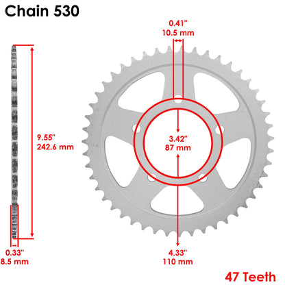O-Ring Drive Chain & Sprockets Kit for Suzuki GSF600 Bandit 600 (1995–2004) EG1992FS122XO