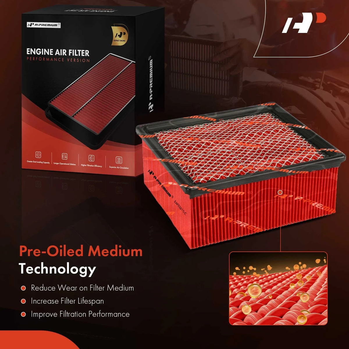 High Performance Engine Air Filter for Ram 4500 5500 (2011–2023)