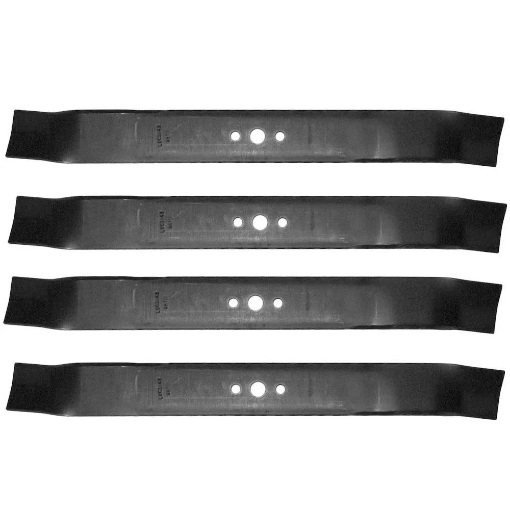 Set of 4 21" Mower Blades for Craftsman, Husqvarna (Fits 406706, 9810)