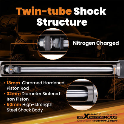 6 Inch Rear Drop Lowering Shocks for Chevy GMC C1500 (1988–1998) HLRTMI