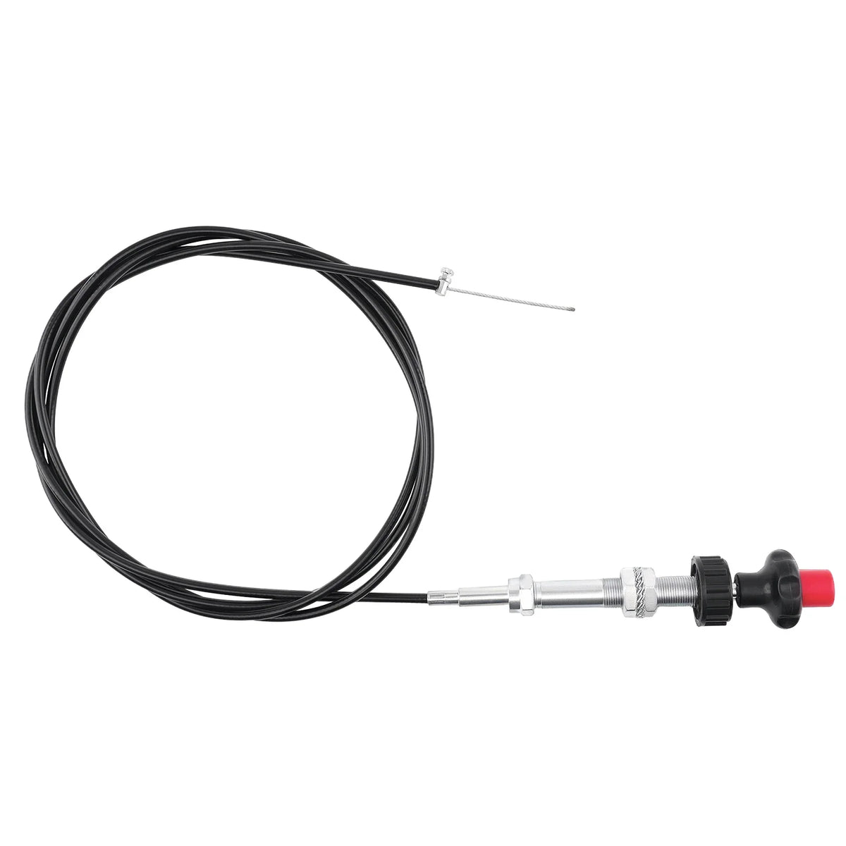 Adjustable Lock Control Cable with Black Knob for