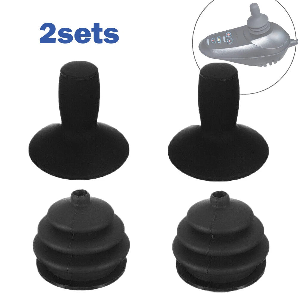 2X Electric Wheelchair Grip Knob Controllers for Joystick Knobs and Cover