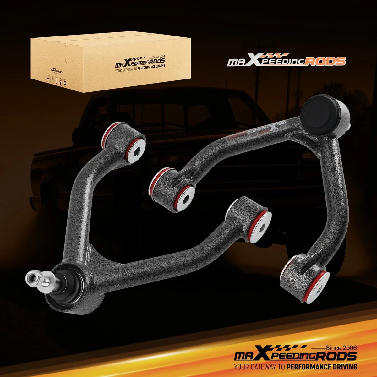 Front Upper Control Arms 2-4" Lift Kit for Chevrolet K1500 Tahoe (1988–1998)