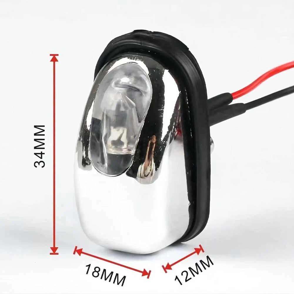 4X LED Windshield Wiper Washer Nozzle for Universal Fit (2010–2023)