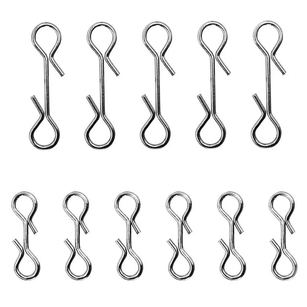 Set of 30 Quick Change Connector Clips for Sea Fishing Rigs