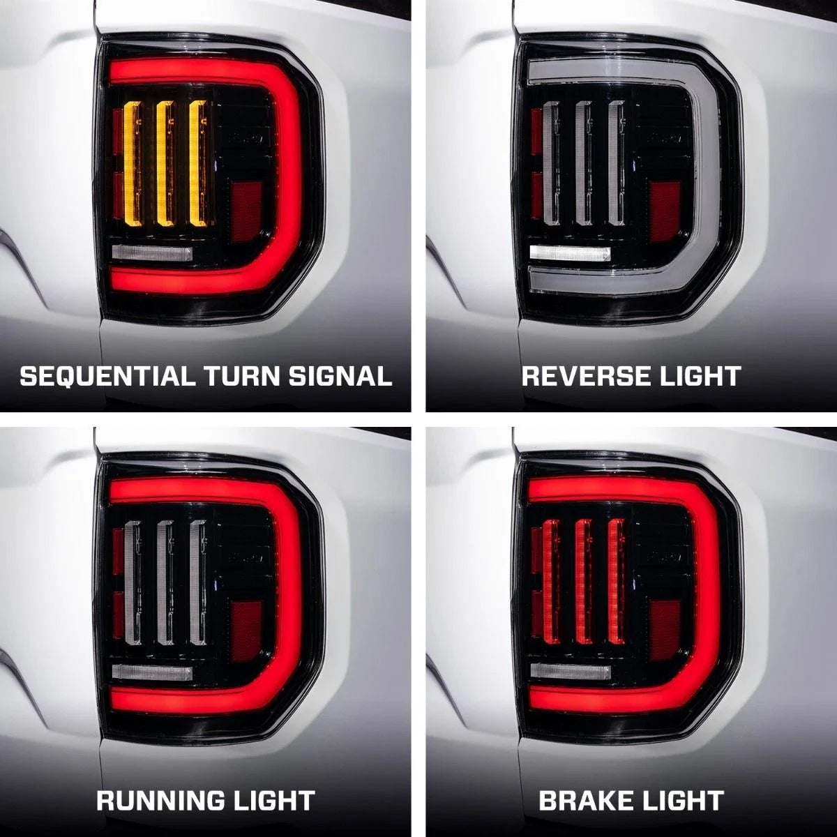 LED Tail Lights Sequential Front for Ford Maverick (2022–2024) Red Lens