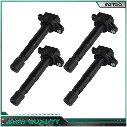 Set of 4 Ignition Coils for Honda CR-V 2.4L (2010–2014), Crosstour 2.4L (2012–2015)