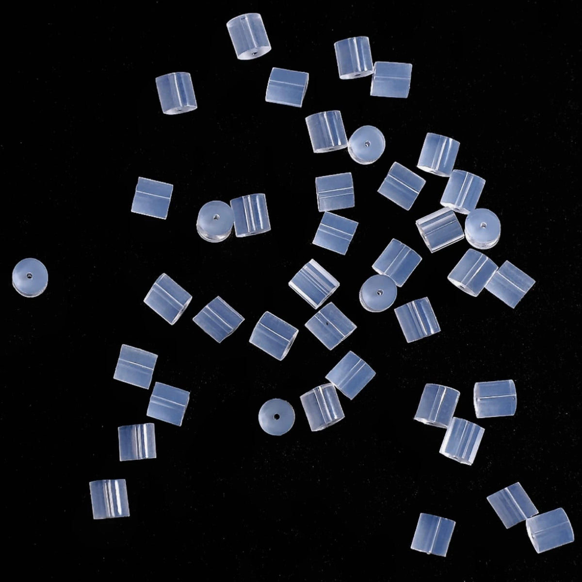 200PCS Clear Earring Backs Plastic Stoppers