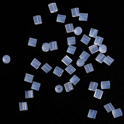 200PCS Clear Earring Backs Plastic Stoppers