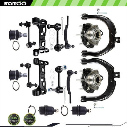 Set of 16 Control Arms Sway Bar Wheel Bearings for GMC Envoy XUV (2004–2005)
