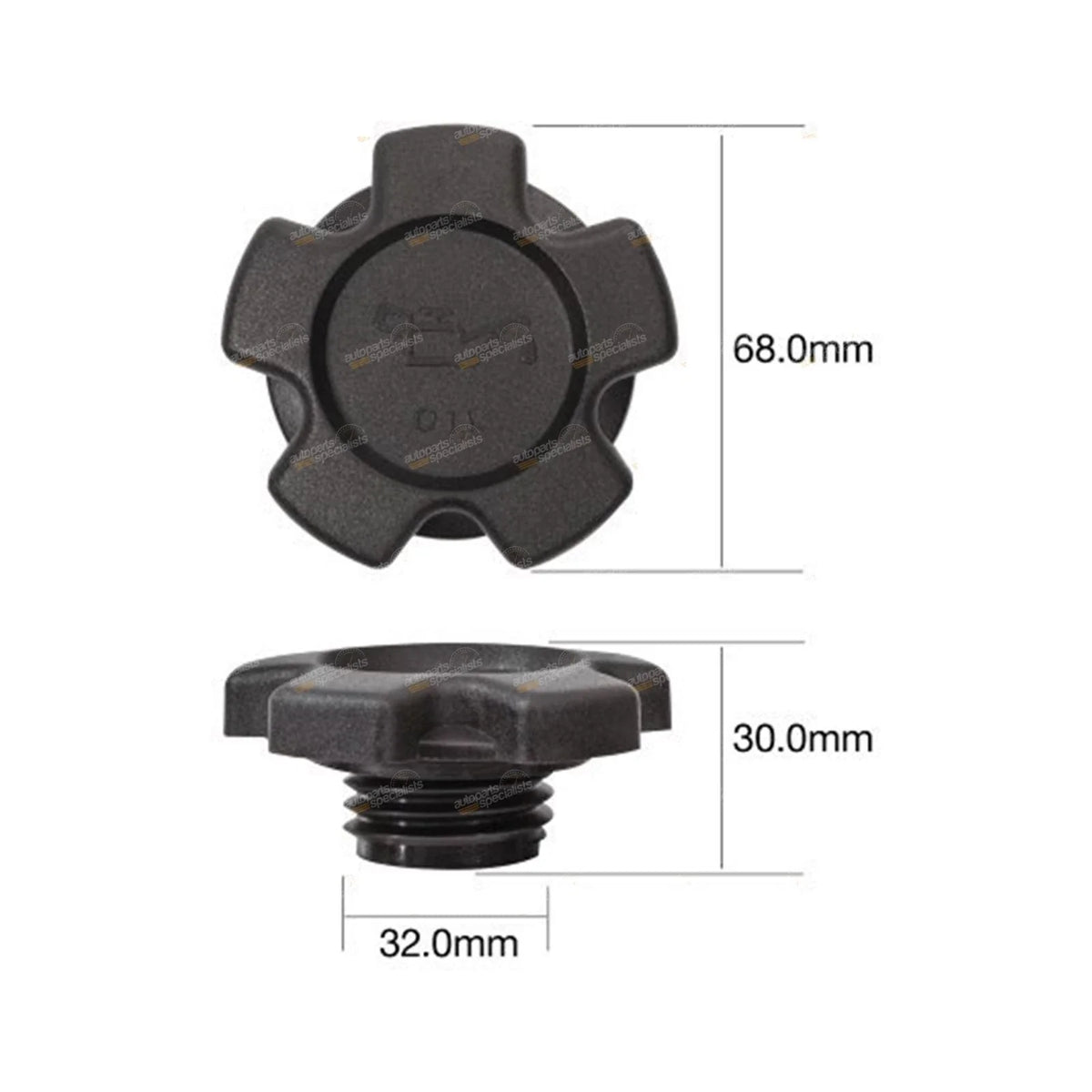 4.0L 6-Cyl Engine Oil Filler Cap for Nissan Patrol MQ MK (1980 - 1987)