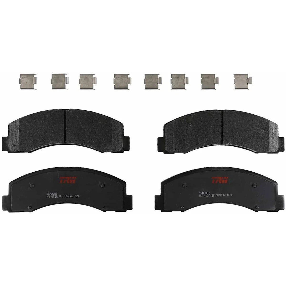 2X TRW Brake Pad Set Front for Ford F150, Lincoln Navigator (2018–2021) TXM2087, JSTPSSCP2087, FL1Z2001C