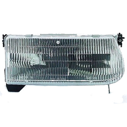 Headlight Passenger Side for Mercury Mountaineer (1997) LLX-FO2503122V-CL360A71, FO2503122, Chrome