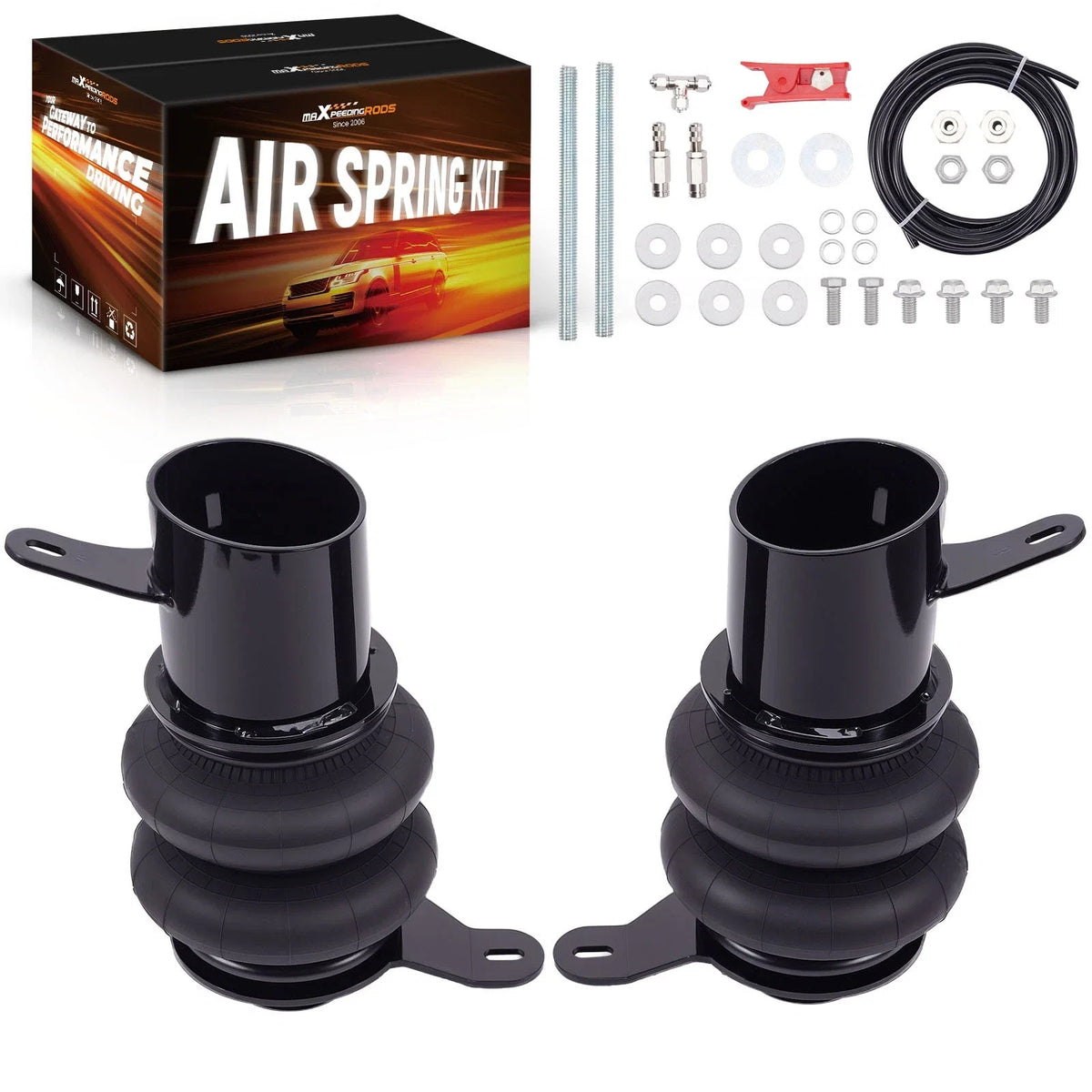 2X Air Spring Bags Mounting Brackets for Chevy Bel Air (1958–1964)