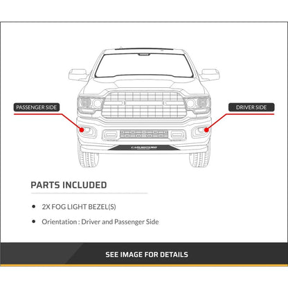 Fog Light Bezel Set for Buick Enclave (2013–2017) PLX-M0-336-2503L-UD-CL360A50, GM1038152, GM1039152