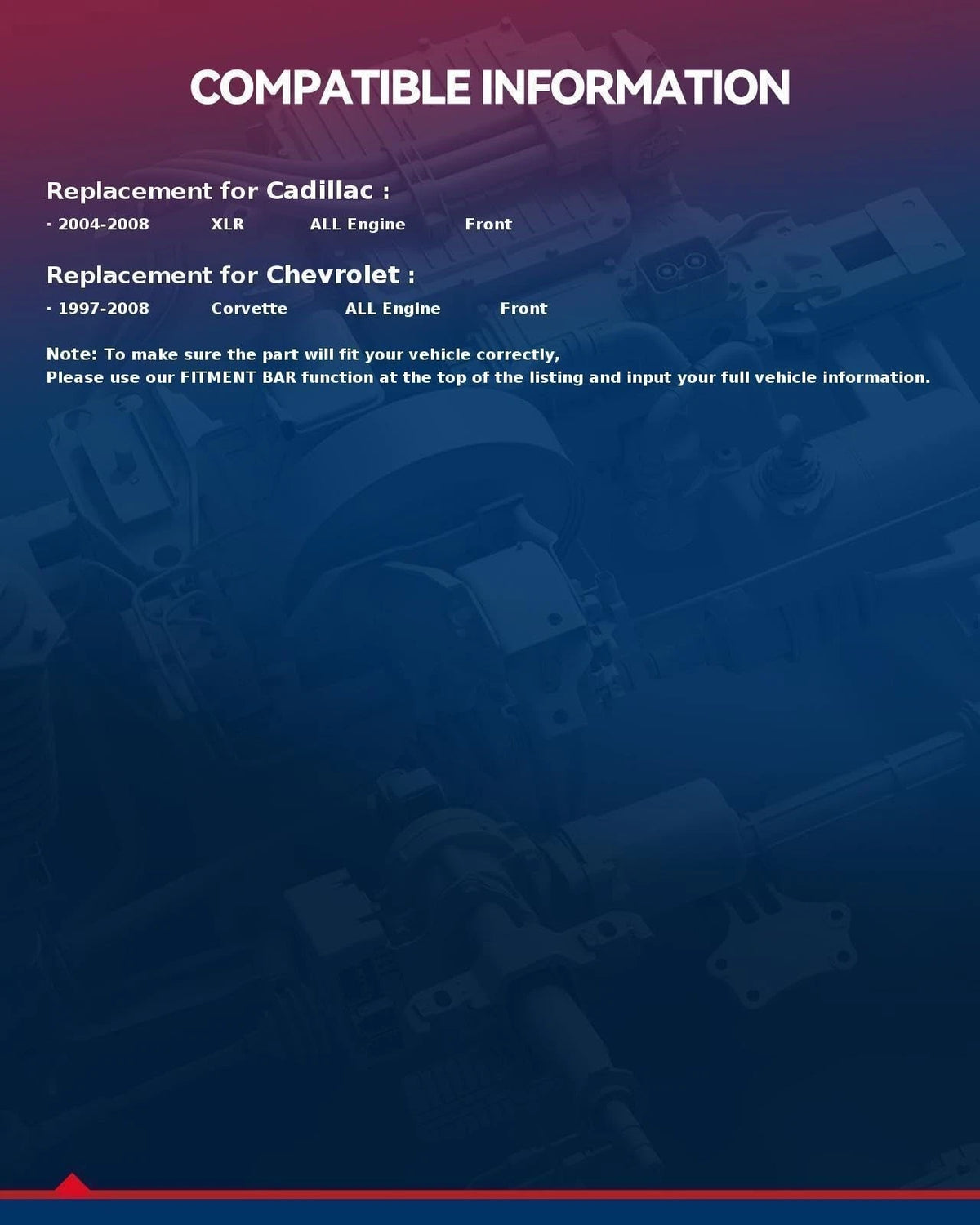 Front Wheel Bearing for Chevy Corvette (1997–2008)