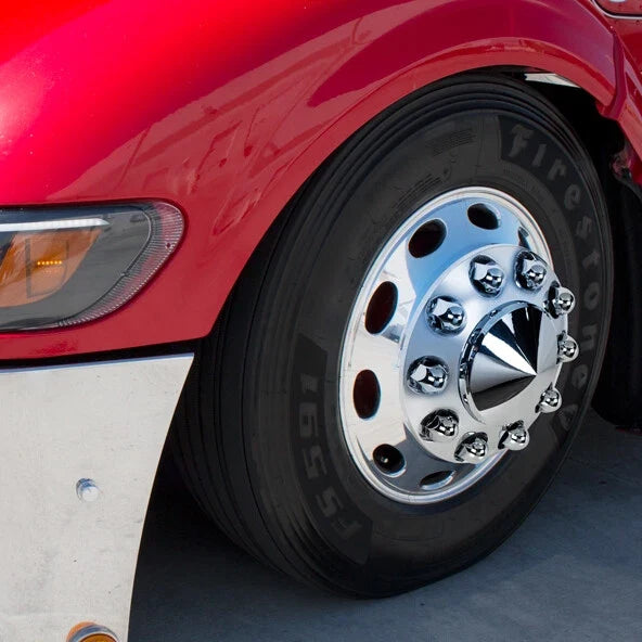 Chrome Lug Nut Covers Push-On 60 Pack for Universal Fit (1-1/2 in) (1990–2024)