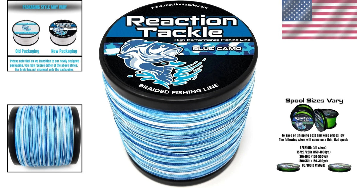 High Visibility Braided Line for Fishing (900FT, 20Lb Breaking Strength)