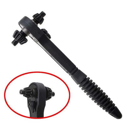Key Wrench Ratchet Spanner for Automotive Use (Non-slip, Rubber, 45# Iron)