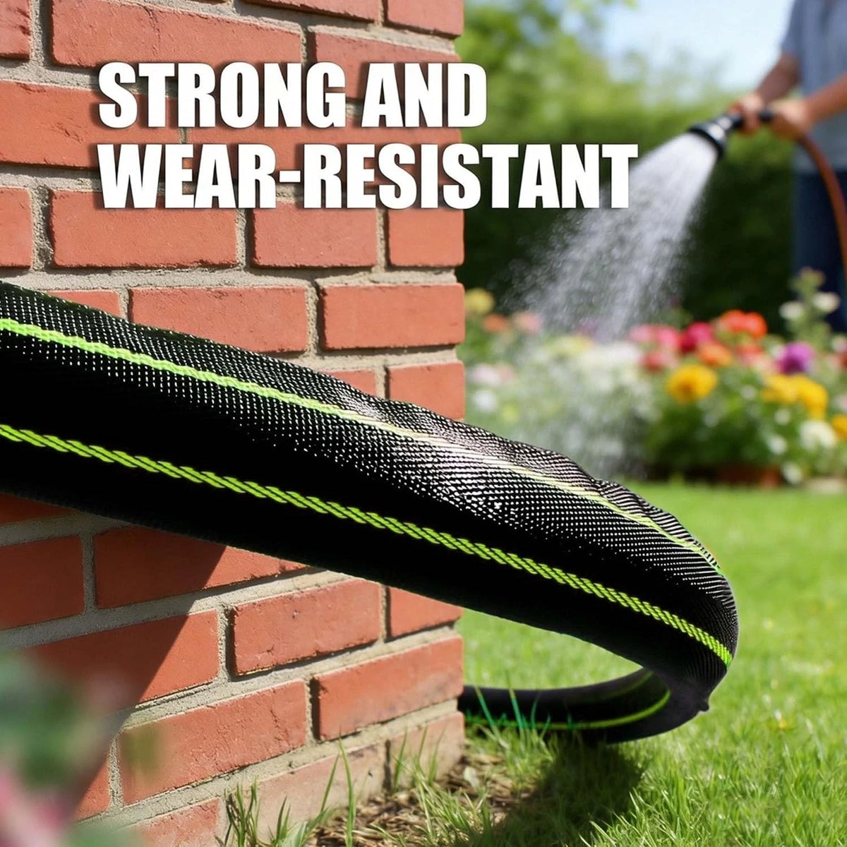 10FT Lightweight Flexible Water Hose - Non-Kink Durable Garden Hose