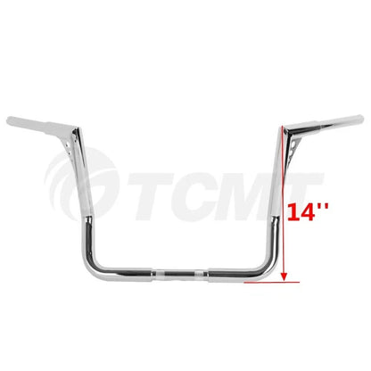 Set of 4 Rise Ape Hanger 1.25" Handlebars for Harley Touring (1982–2024)