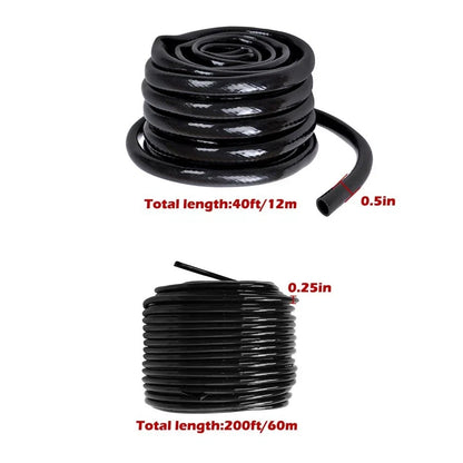 Drip Irrigation System for Garden (240FT) - Emitters & Barbed Fittings