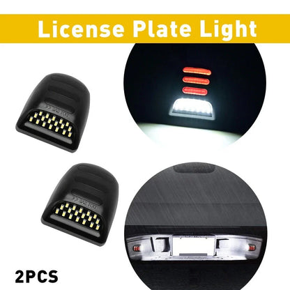 2X AUXITO LED License Light for Chevy Silverado GMC Sierra 1500 2500 3500 (2014–2023)