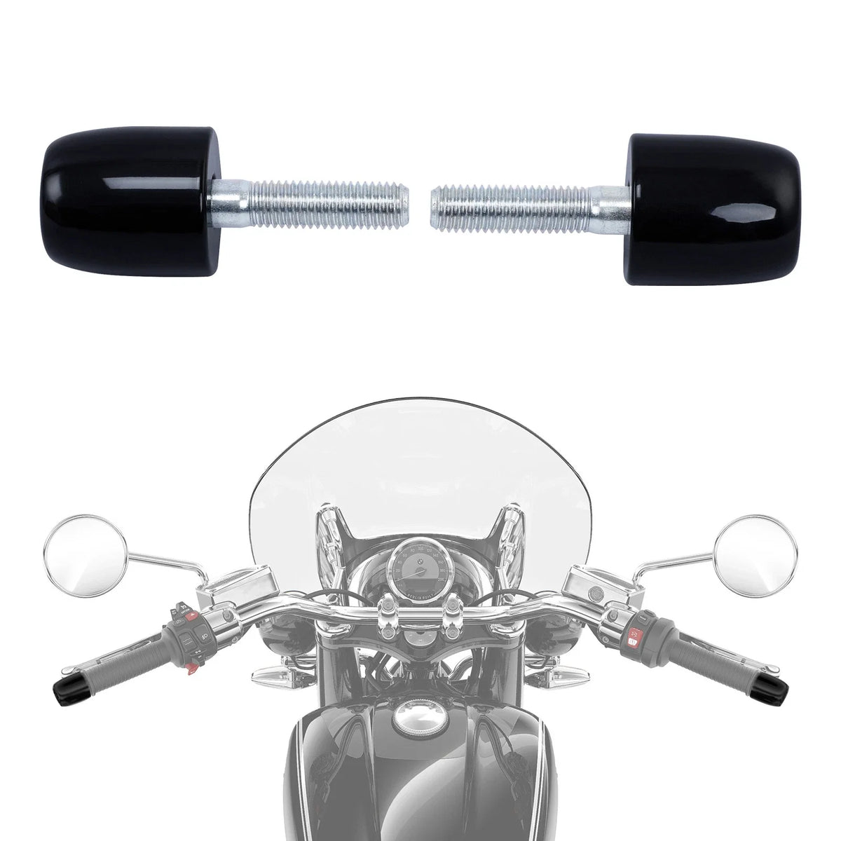 Handlebar Vibration Absorber Bar Ends for BMW R18 (2021–2023)