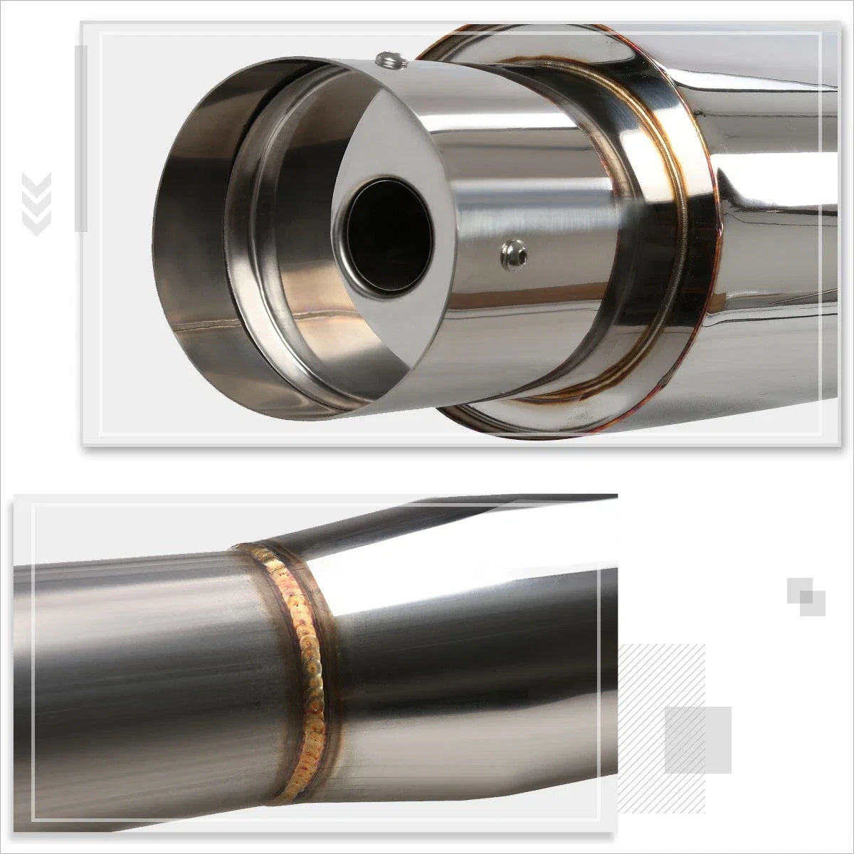 4.5" Tip Muffler Racing Catback Exhaust System for Honda Civic (1992–2000)