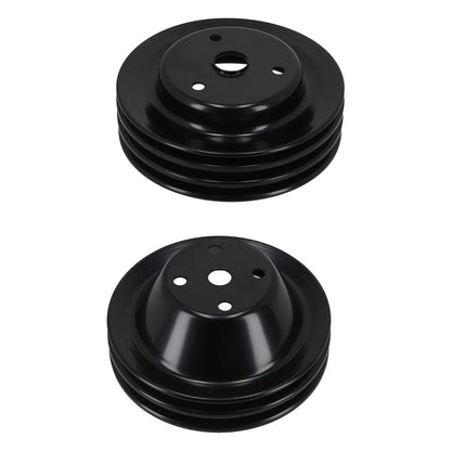 Double Groove Water Pump Pulley for Chevy Small Block V8 (1968–1986)