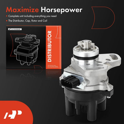 Ignition Distributor w/ Cap & Rotor for Mazda Protege (1990–1994) BP0218200A, T2T53071B, T2T53171, T2T53171B, MZ12, DST38403